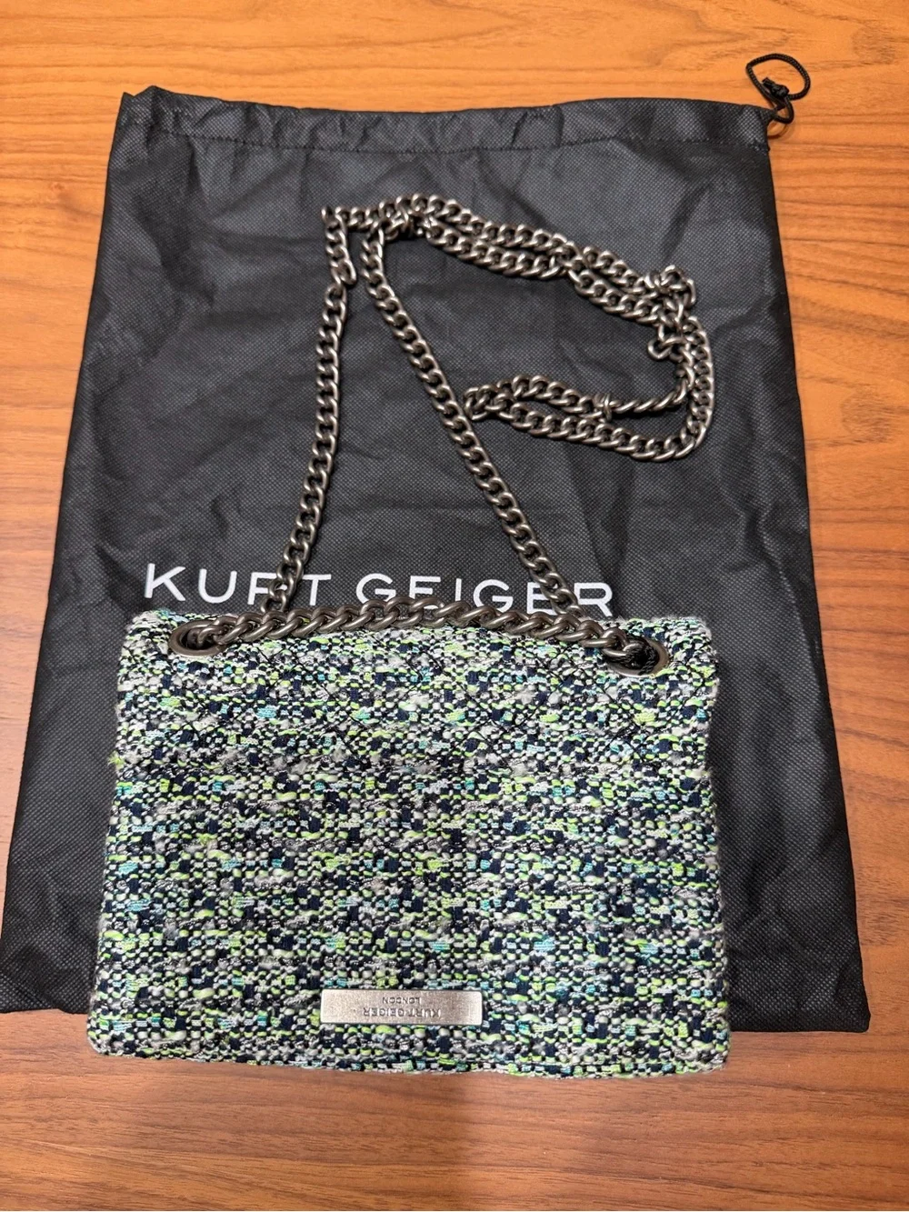 Kurt Geiger London Kensington Tweed Mini Cross Body Bag